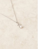 Lost Souls stainless steel star and pearl pendant necklace in silver