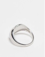 Lost Souls stainless steel puffy heart ring in silver