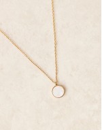 Lost Souls stainless steel 18ct gold plated pearl effect pendant necklace
